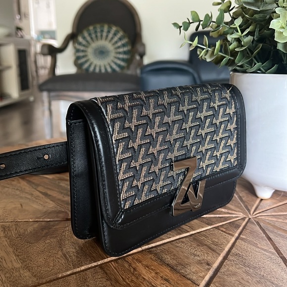 Zadig & Voltaire Monogram BLACK Patterned Belt Bag - Picture 7 of 11